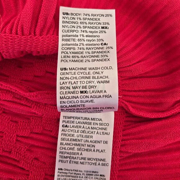 White House Black Market Womens Sleeveless Pink Textured Knit Top Peplum Medium - Picture 12 of 12